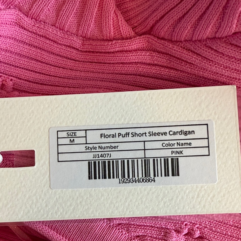 Endless Rose Hot Pink Ribbed Button Cardigan - Picture 8 of 8